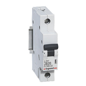 RX3: automatski osigurac 1P, 6kA, kriva "B", 20A