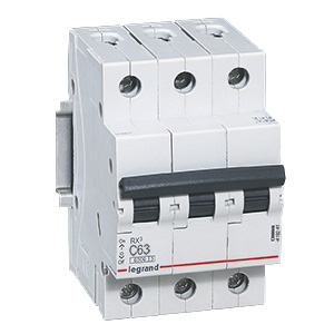 RX3: automatski osigurac 3P, 6kA, kriva "C", 63A