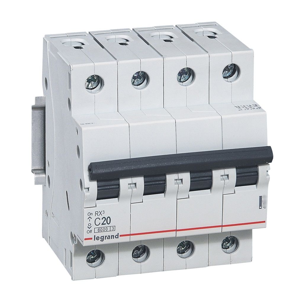 RX3: automatski osigurac 4P, 6kA, kriva "C", 20A