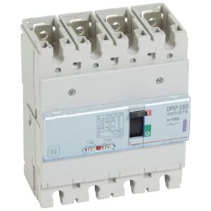 DPX3: kompakt prekidac 250A, 4P, F, FC, In=100A, Un=380/415V (Icu=50kA, Ics=100%Icu), termomagnetna zastitna jedinica (In=100A, Ir=0.8-1In, Im=5-10In)