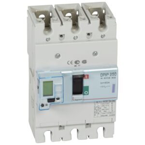 DPX3: kompakt prekidac 250A, 3P, F, FC, In=40A, Un=380/415V (Icu=50kA, Ics=100%Icu), elektronska zastitna jedinica (In=40A, Ir=0.4-1In, Isd=1.5...10In, Tr=3…15s, Tsd=0…0.5s, LCD )