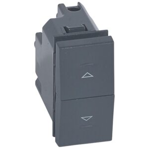 VELA:naizmenicni taster 16A, 250V, 1M, funkcija 1-0-2, antracit