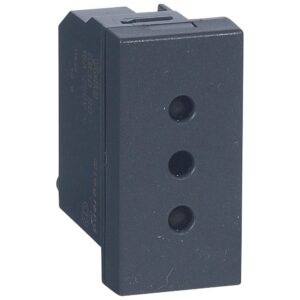 VELA: UTICNICA 2P+E ITALIJANSKI STDANDARD 1M 10A ANTRACIT