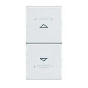 VELA:naizmenicni taster 16A, 250V, 1M, funkcija 1-0-2, sjajno beli