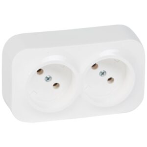 FORIX: uticnica pod uglom 45° 2x2P, 16A, IP20, bela