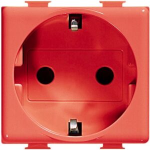 MATIX: 2M uticnica 2P+E 10/16A, 250V, Nem.std., crvena