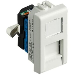 MATIX: 1M racunarska uticnica RJ45, UTP, kat. 6, bela