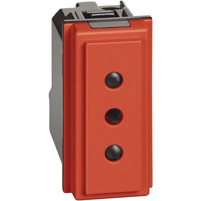 UTICNICA 2P+E 10A 250V CRVENA