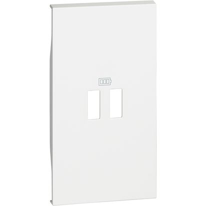 Living Now: maska za USB punjače sa 2 izlaza K4285C2, K4286C2, K4287C2, 2M, bela