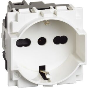 Living Now: 2M uticnica 2P+E 10/16A, 250V, Nem/Ital.std., bez maske, bela