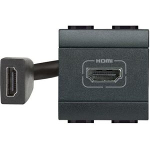 Living Svetlo: HDMI utičnica 2M, sa prefabrikovanim konektorom, antracit