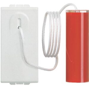Living Svetlo: taster, potezni, 10A 250V, 1NO, 1M, bela
