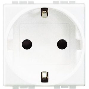 Living Svetlo: 2M uticnica 2P+E 16A, 250V, Nem.std., bela