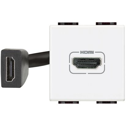 Living Svetlo: HDMI utičnica 2M, sa prefabrikovanim konektorom, bela