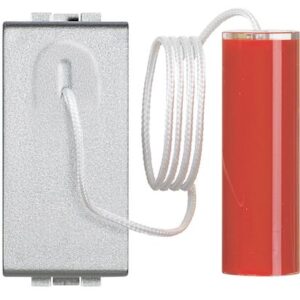 Living Svetlo: dugme, povlačenje, 10A 250V, 1NO, 1M, aluminijum