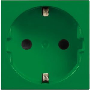 Classia: 2M uticnica 2P+E 16A, 250V, sa zastitom od slucajnog dodira, Nem.std., zelena