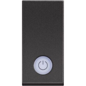 Classia: prekidac obican 1M, 16A, osvetljen, simbol bojlera, sa led sijalicom 230V, crna