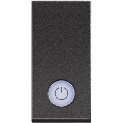 Classia: prekidac obican 1M, 16A, osvetljen, simbol bojlera, sa led sijalicom 230V, crna