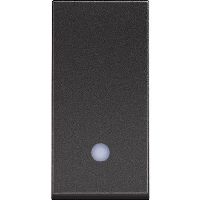Classia: prekidac naizmenican 1M, 10A, osvetljen, sa led sijalicom 230V , crna