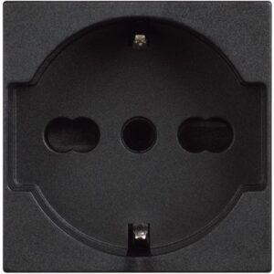 Classia: 2M uticnica 2P/2P+E, 10-16A, Nem/Ital. std., crna