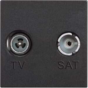 Classia: TV+SAT utičnica - zavrsna, 10dB, F konektor, 2M, crna
