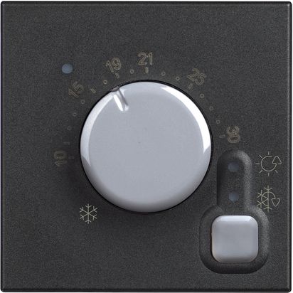 Classia: elektronski sobni termostat, NO/NC 2A, 2M, crna