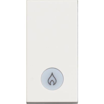 Classia: prekidac obican 1M, 16A, osvetljen, simbol grejalice, sa led sijalicom 230V, bela