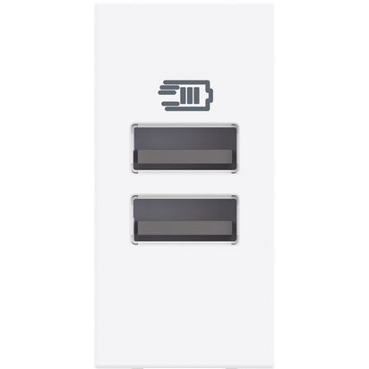 Classia: USB tip A+A punjac, izlazna struja 3000mA, 1M, bela